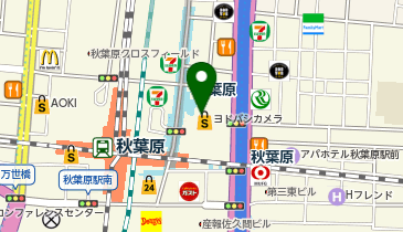 auショップAkibaの地図画像