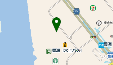 auショップららぽーと豊洲の地図画像