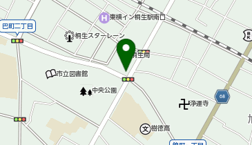 auショップ桐生コロンバス通りの地図画像