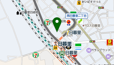 auショップ日暮里の地図画像