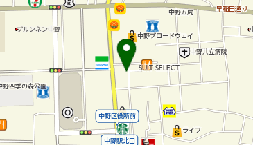 au Style 中野サンモールの地図画像