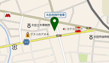 auショップ太田中央の地図画像