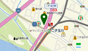 auショップ二子玉川の地図画像