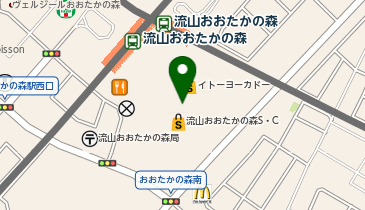 auショップ流山おおたかの森の地図画像