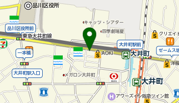 auショップ大井町(東京都)の地図画像