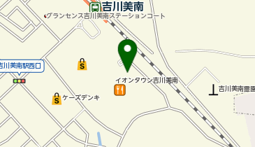 auショップイオンタウン吉川美南の地図画像