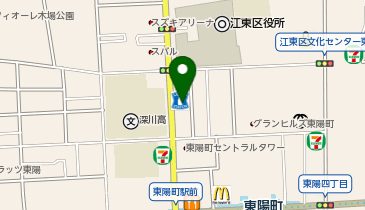 auショップ東陽町の地図画像