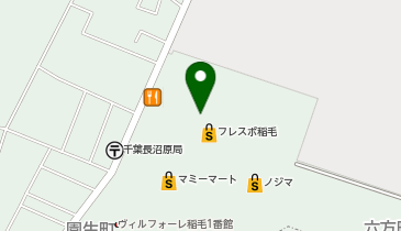 auショップフレスポ稲毛の地図画像