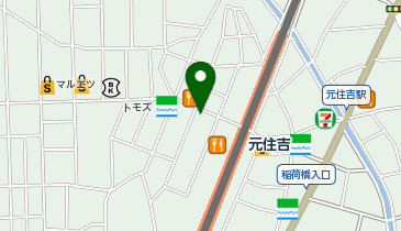 auショップ元住吉の地図画像