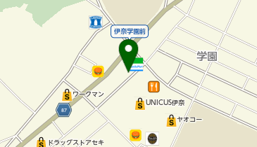 auショップ伊奈学園前の地図画像