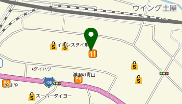 auショップイオンモール成田の地図画像