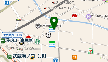 auショップ溝の口中央通りの地図画像