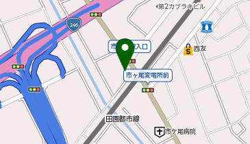 auショップ市が尾の地図画像
