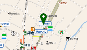 auショップ鎌倉の地図画像