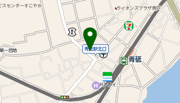 auショップ青砥の地図画像