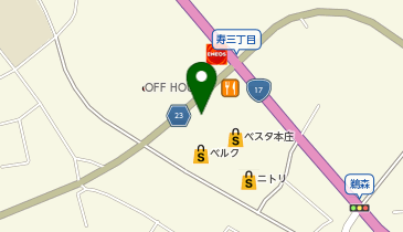 auショップベスタ本庄の地図画像