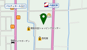 au Style フォレストモール常陸太田の地図画像