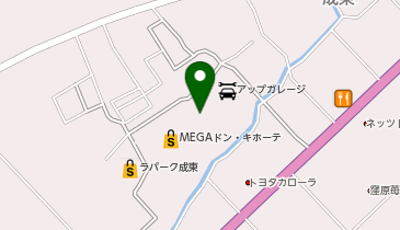 auショップ成東の地図画像