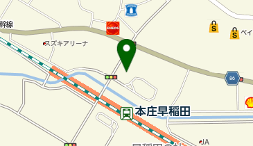 フラッグショップ au Style HONJOWASEDAの地図画像