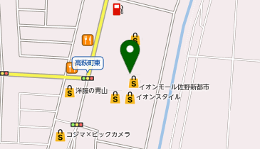 フラッグショップ au Style イオンモール佐野新都市の地図画像