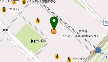 UQスポットイオンモール幕張新都心の地図画像