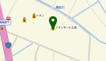 UQスポットイオンモール土浦の地図画像