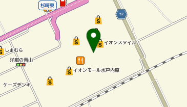 UQスポットイオンモール水戸内原の地図画像