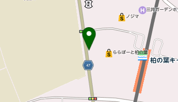 UQスポットららぽーと柏の葉の地図画像