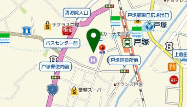UQスポット戸塚の地図画像