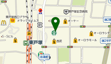 UQスポット西武東戸塚の地図画像