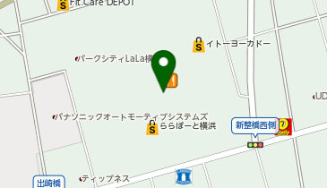 UQスポットららぽーと横浜の地図画像