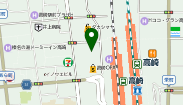 UQスポット高崎オーパの地図画像