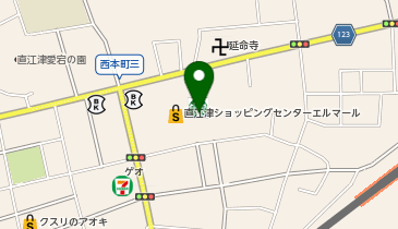 UQスポット上越エルマールの地図画像