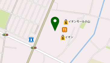 UQスポットイオンモール小山の地図画像