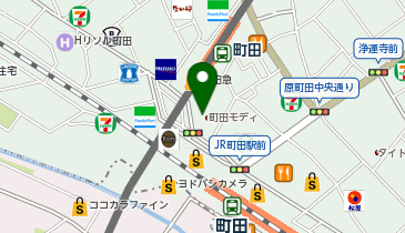 UQスポット町田モディの地図画像