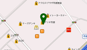 UQスポットアリオ市原の地図画像