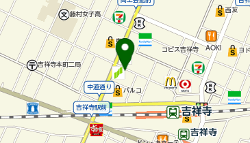 UQスポット吉祥寺の地図画像