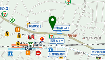UQスポット荻窪駅前の地図画像