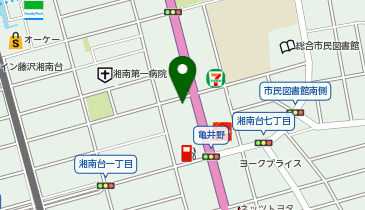 PiPit ウエインズトヨタ神奈川株式会社 湘南台店au取扱店の地図画像