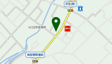 auショップ黒部の地図画像