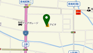 auショップアピタ富山の地図画像