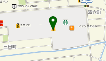 auショップイオンモール新小松の地図画像