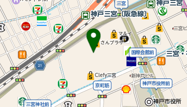 フラッグショップ au Style SANNOMIYAの地図画像