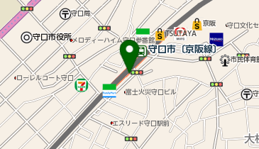 auショップ守口の地図画像