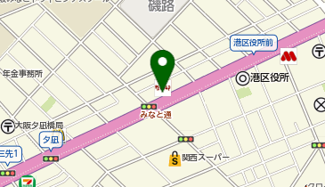 auショップ港通りの地図画像
