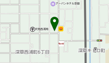 auショップ深草の地図画像