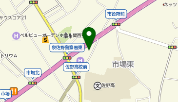auショップ泉佐野の地図画像
