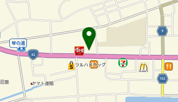 auショップ海南の地図画像