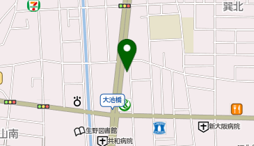 auショップ生野の地図画像