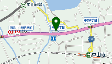 auショップ宝塚中山の地図画像